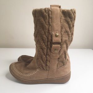American Eagle Suede and Knit Boots
